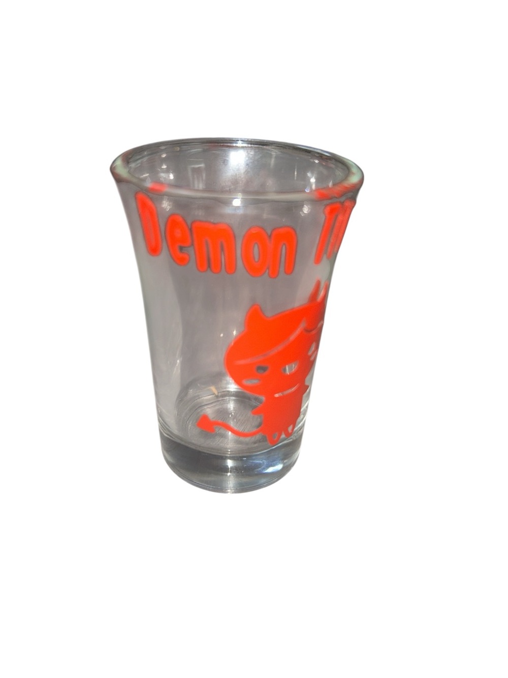 Devil Graphic Orange Shot Glass by